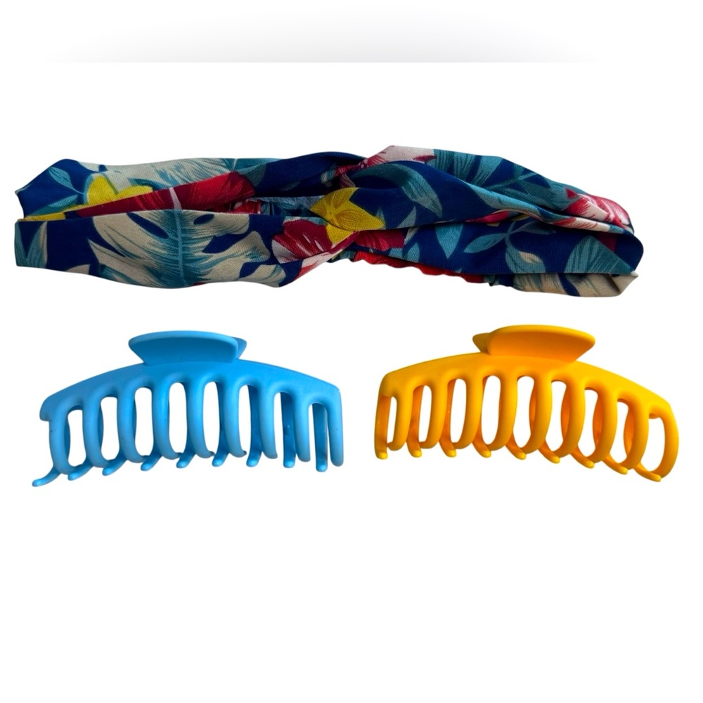 Hair accessory set with headband & 2 claw clips